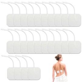 24 Stück Tens Elektroden Pads,Tens Ems Elektroden Pads,Tens Elektroden Pads 40x40mm Wiederverwendbar,Für Tens-Geräte & Ems-Trainer, Selbstklebende Ersatzpads Für Die Elektrotherapie