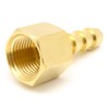 AHFMANG 10PCS Brass Hose Barb Fitting 3/16" Barb x 1/8"
