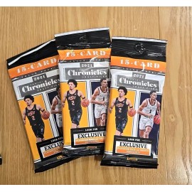 LOT of  3- 2021 PANINI CHRONICLES Draft Picks BASKETBALL Factory Sealed VALUE PK