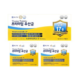 Chong Kun Dang Premium Lactobacillus 120 sachets, 1 box for 4 months/ 17 types of probiotics, intestinal health mixed lactic acid bacteria / 종근당 프리미엄 유산균 120포 4개월분 1박스/ 17종 프로바이오틱스 장 건강 혼합유산균