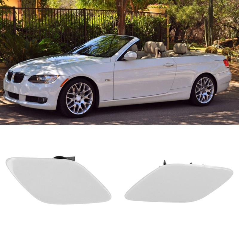 2PCS Headlight Washer Cover 61677171660 for 328i Base 2‑Door Convertible