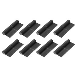 uxcell Weldable Flag Hinges, 8 Pack 6" x 2-2/3" Carbon Steel Weld on Door Hinges with Removable Pin, Weldable Lift Off Hinges for Metal Gate Swing Door Trailer Ramp