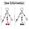 WEWAYSMILE 2 Pcs Cute Cherry Keychain for Women Purse Charms