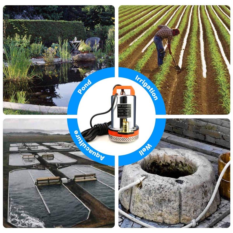 BACOENG 24V DC Farm & Ranch Solar Water Pump Submersible