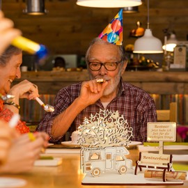 ARTREE Retirement Gift Retirement Money Gift Retirement Gift Wooden Gifts for Retirement Retirement Decoration Retirement Gifts for Women Men Grandparents Colleagues Friend