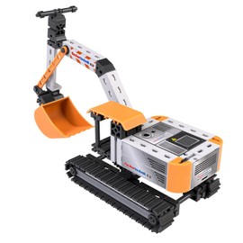 fischertechnik Digger 576104 Educational Construction Toy, Digger Toy Kit for Children Aged 7 and Above, Orange