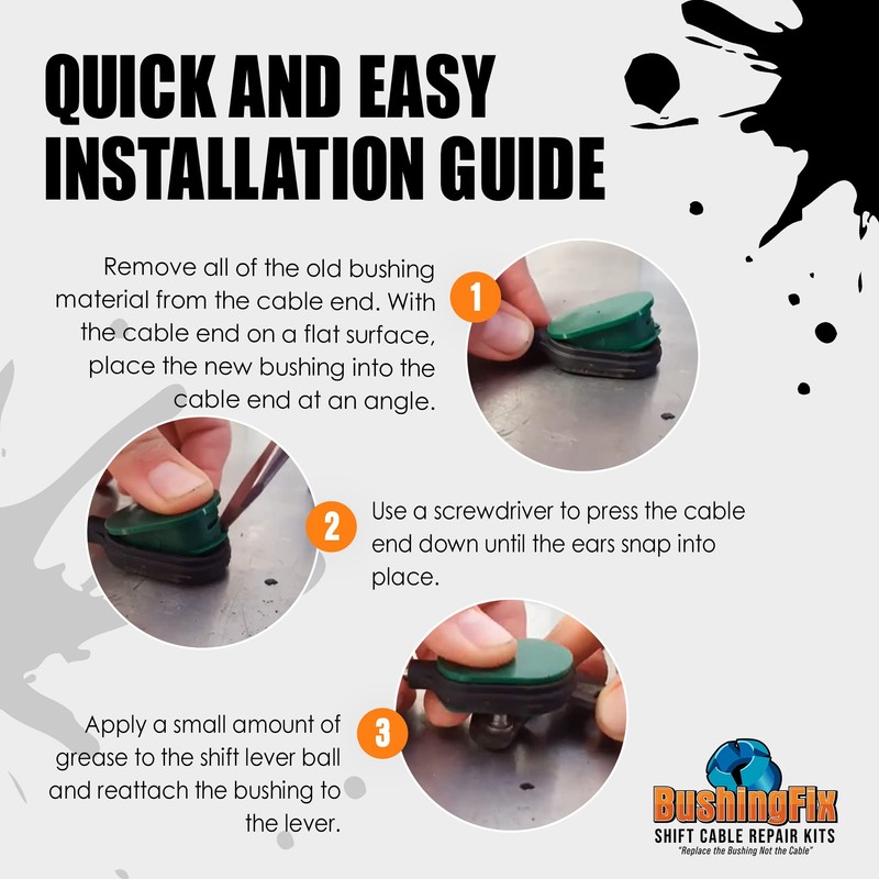 BushingFix SB1Kit - Saab 9-5 Replacement Bushing for Automatic Transmission