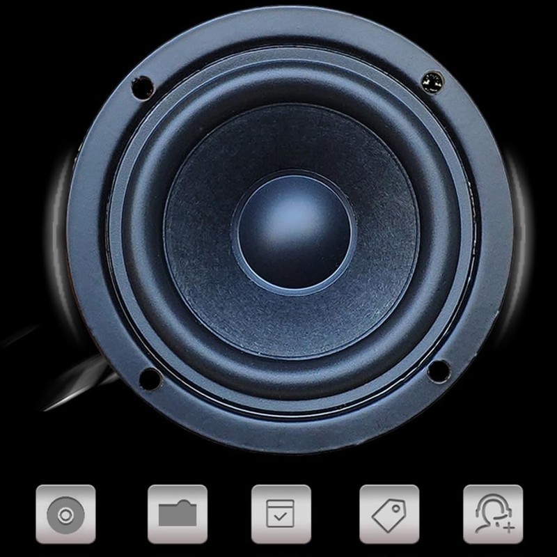 Compact 2.5" subwoofer 15W 4 ohm subwoofer horn speaker for