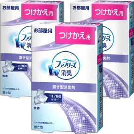 Febreze Air Freshener for Rooms, Stationary Type, Unscented, Replacement, 4.6 oz (130 g) x 3 Packs