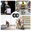 Pack of 4 Suitcase Castors Replacement Wheels, 50 x 18