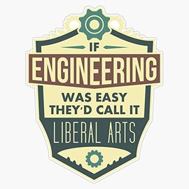 Engineering Bumper Sticker Vinyl Decal 5 inches
