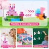Magnetic Blocks - 100PCS Magnetic Building Block for Kids, Pink