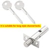 Ctyjia 2 PCS Universal Door Security Rack Bolt Key, Window