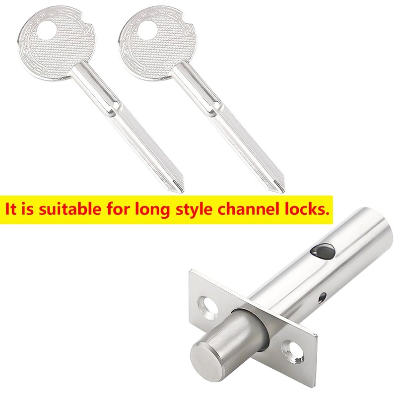 Ctyjia 2 PCS Universal Door Security Rack Bolt Key, Window