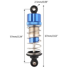 GDOOL RC CAR Front Aluminum Capped Oil Filled Shock 16510 Accessories Spare Parts for H16PL 16207 JC16EP 1:16 Brushless RC Monster Trucks Vehicle