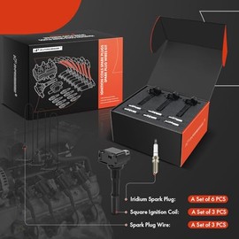 A-Premium 3 bobinas de encendido con 3 cables de bujía y 6 bujías de iridio compatibles con Toyota 4Runner 1996-2002, T100 1995-1998, Tacoma 1995-2004