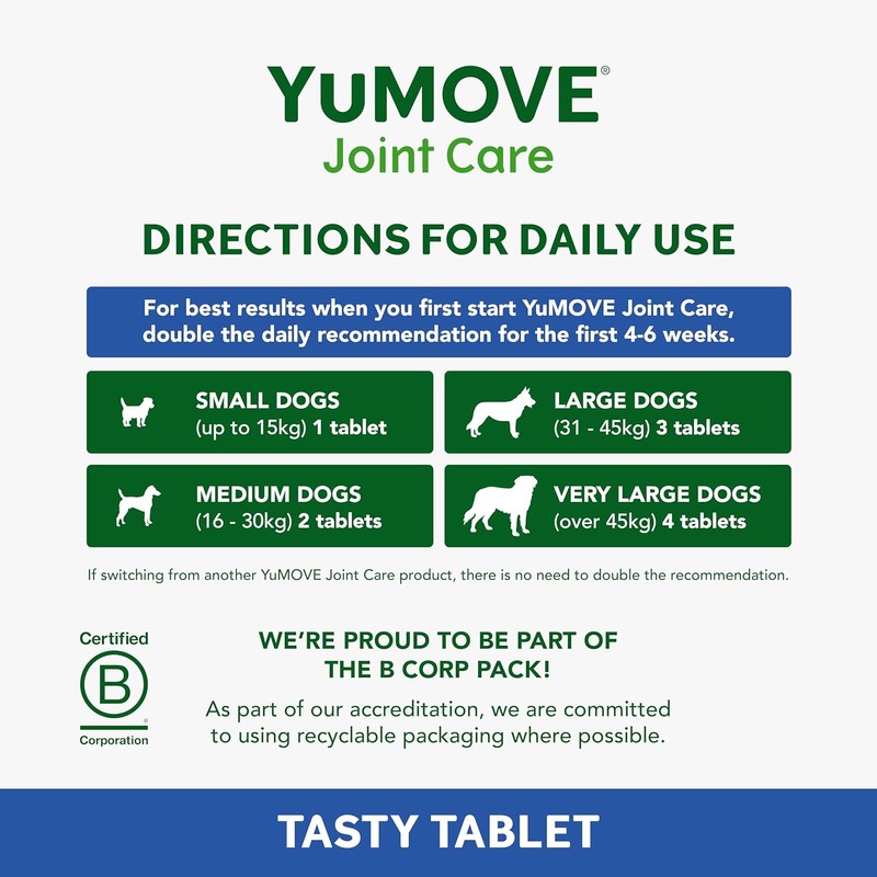YuMOVE Senior Dog Joint Supplement, High Strength for Joint Care,
