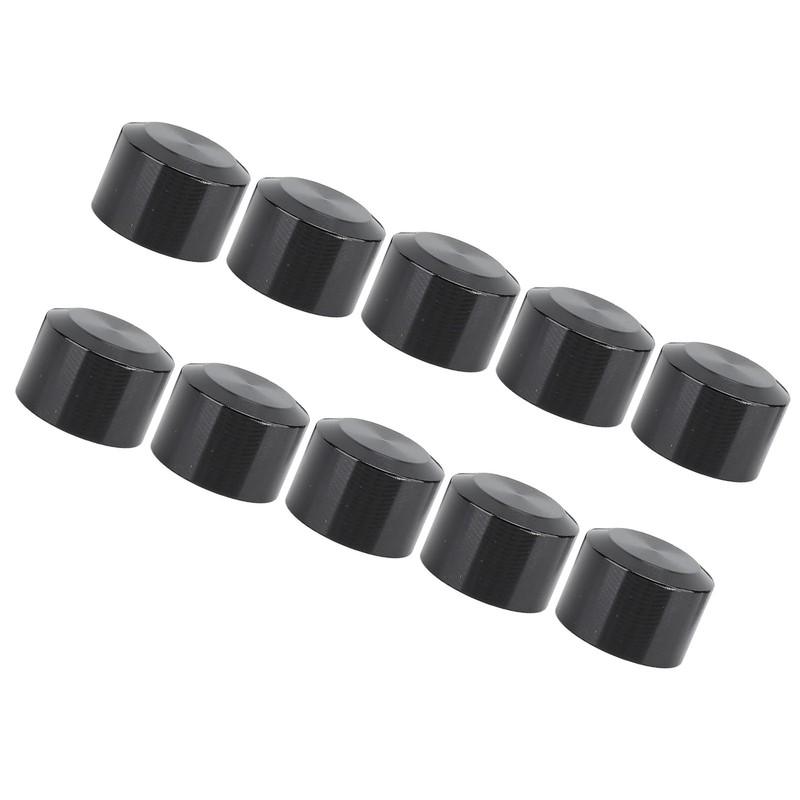 10PCS Motorcycle Head Bolt Cover Black Flat CNC Aluminum Engine