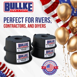 Original USA Made Strongest Trailer Jack Blocks Stabilizing Pads | Leveling System | Block Stand for RV 5th Wheel Camper, Post, Toungue, Foot (4)