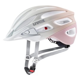 uvex True cc - Lightweight All-Round Helmet for Women - Individual Size Adjustment - Expandable with LED Light - Sand-Dust Rose Matt - 55-58 cm