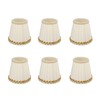 6Pcs Small Lamp Shades Safe Soft Easy Installation Modern Light