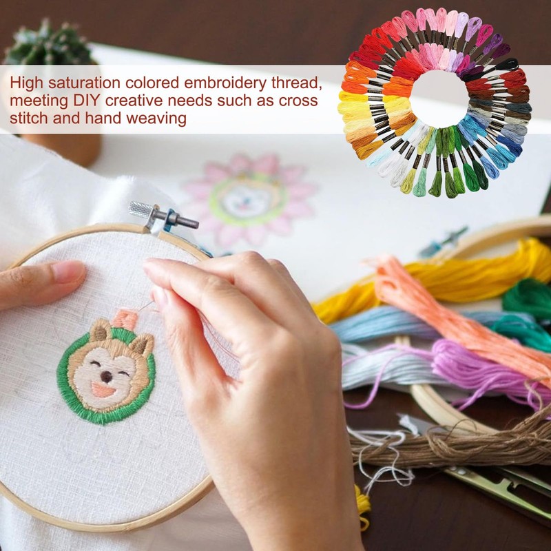 Hand Embroidery Thread,Cotton Embroidery Floss - Supplies Sewing Arts Rainbow