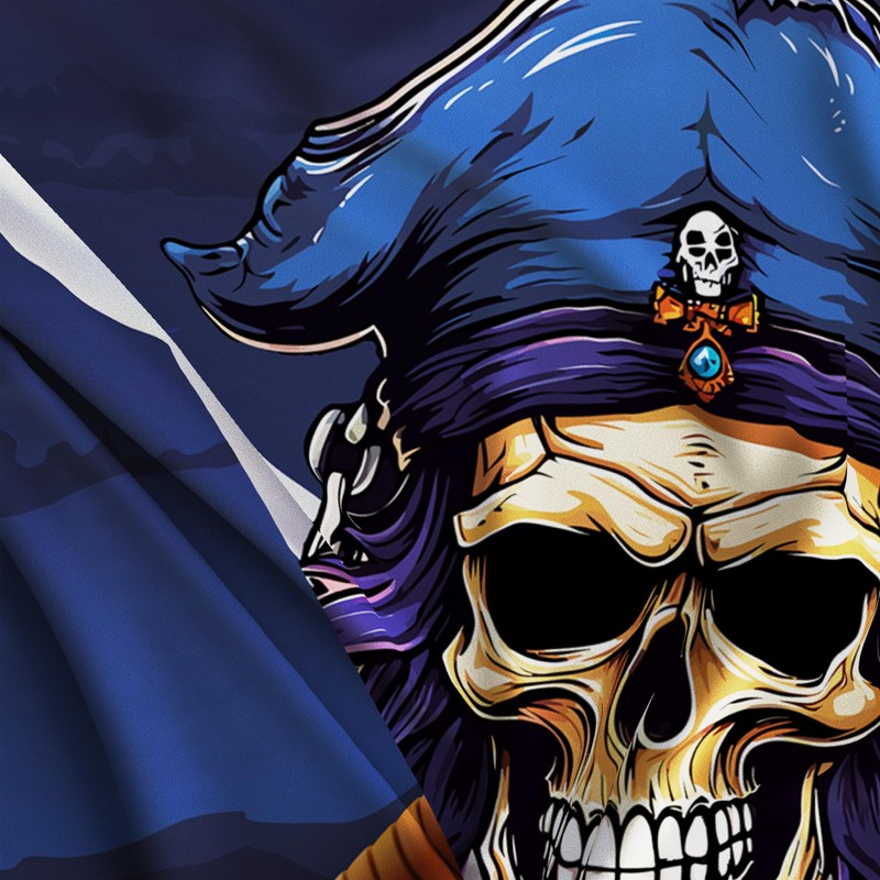 Pirate Flag – Jolly Roger Flag with Crossed Rapires -