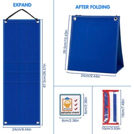 Calendario visual para niños horario diario planificador diario materiales de aprendizaje herramientas visuales de comportamiento para niños tabla de rutina diaria de autismo con 70 tarjetas (Azul)