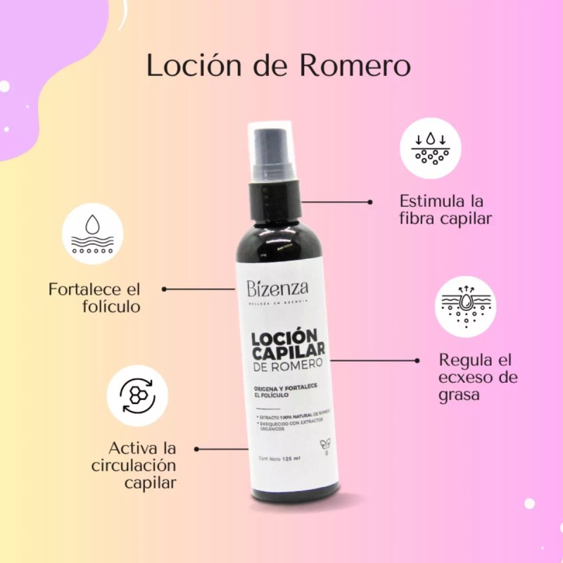 Bizenza Loción Capilar De Romero 125 Ml