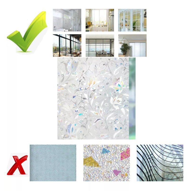 Dolores 2m Tapiz Adherible Decora Ventanas Vitral Vinilo Cristal 3d