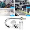 G1/2in Thread Copper Floor Mounted Foot Pedal Basin Faucet Sink