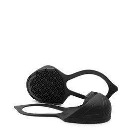 Oshatoes Low Profile All Black Safety Caps Slip-On Steel Toe Safety Overshoes with Natural Rubber Backstrap for Men & Women, Portable Impact Protection, Large, Men's Size 11-14, Women's Size 13-16