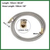 Motoforti 150cm 59" Car Tire Air Inflator Hose Adapter Quick