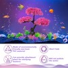 Ameliade Aquarium Artificial Plastic Plants Decoration, Pink Cherry Blossom Tree