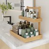 Wisuce Essentials Bamboo Under Sink Organizer and Storage, 2 Tier