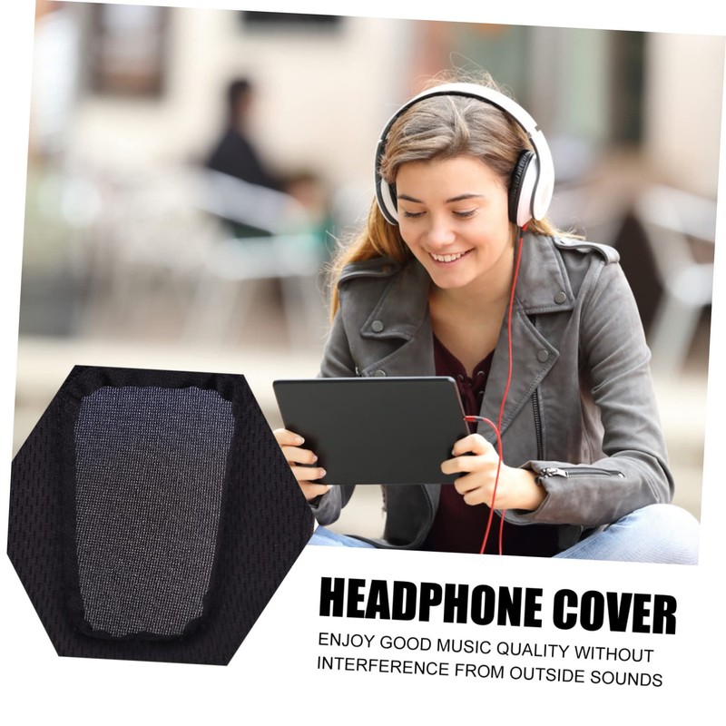 CAXUSD 2pcs Mesh Ear Pads Replacement Compatible Headsets and Comfortable