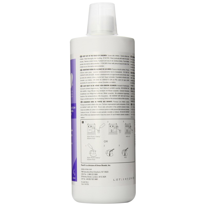 Puro Liquid Dairy Cleaner, 33.6 Ounce