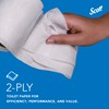 Scott Professional Standard Roll Bulk Toilet Paper (13607), 2-Ply, Elevated