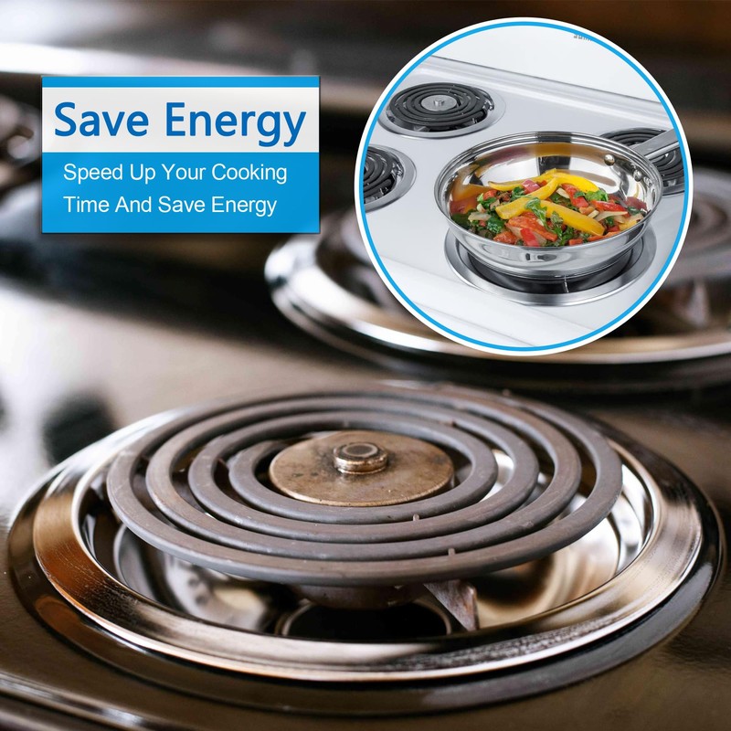 Premium Drip Pan Electric Stove Burner Covers for Whirlpool, Maytag,