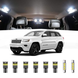 AWALITED 15pcs Interior LED Lights Kit Super Bright Map Dome Bulbs for 2011-2018 2019 2020 Jeep Grand Cherokee all models