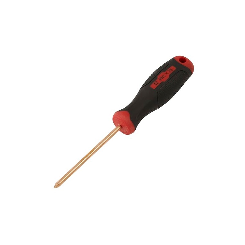 Sealey #1 x 75mm Phillips Screwdriver - Non-Sparking - NS096