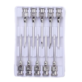16 Gauge Veterinary Needles, Cattle Needle Poultry Injection Needles 10 Sticks, Suitable for Pigeons, Chickens, Ducks, Geese, Pigs, Sheep, Horses, And Other Large And Small Animals (16*25mm)