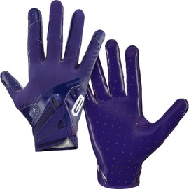 Grip Boost Football Gloves Solid Stealth 6.0 Boost Plus Men's Receiver Gloves - Adult and Youth Sizes (Solid Purple, Large)