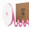 Mlurcu Hot Pink Satin Ribbon 3/8 Inch Thin Hot Pink