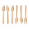 GoCoPack Wooden Cutlery: Pack of 100 Disposable Wooden 16cm Forks