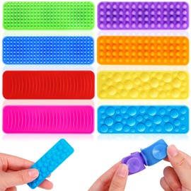 8Packs Sensory Fidget Toy,Textured Suction Toy for Calming Autistic Children,Sensory Stickers for Anxiety Relief