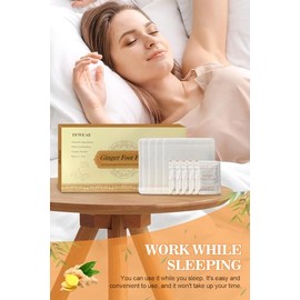 Almohadillas para pies Almohadillas de jengibre para tus pies buenos Cuidado de pies y cuerpo Aplicar, dormir y sentirse mejor Ingredientes naturales 