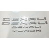 4Pc Set Denali Yukon Emblems Fender Door Rear Tailgate Letters