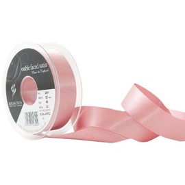 Berisfords Double Satin Ribbon, Dusky Pink, 20 m