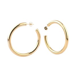 Gold Hoop Earrings for Women | Large Lightweight | Chunky Open Hoops | POLITE SOCIETY 18K Gold Plated 2”